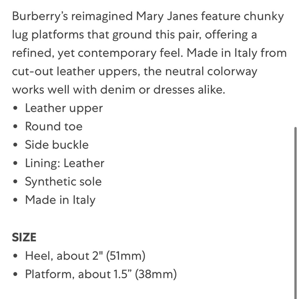 Burberry Aldwych Chunky Lug Sole Mary Jane Platform Loafer Cherry Red Size 40 - Picture 16 of 16